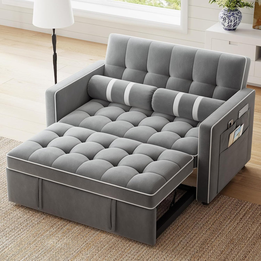 Sofa Bed 3-in-1 Convertible Sleeper Sofa