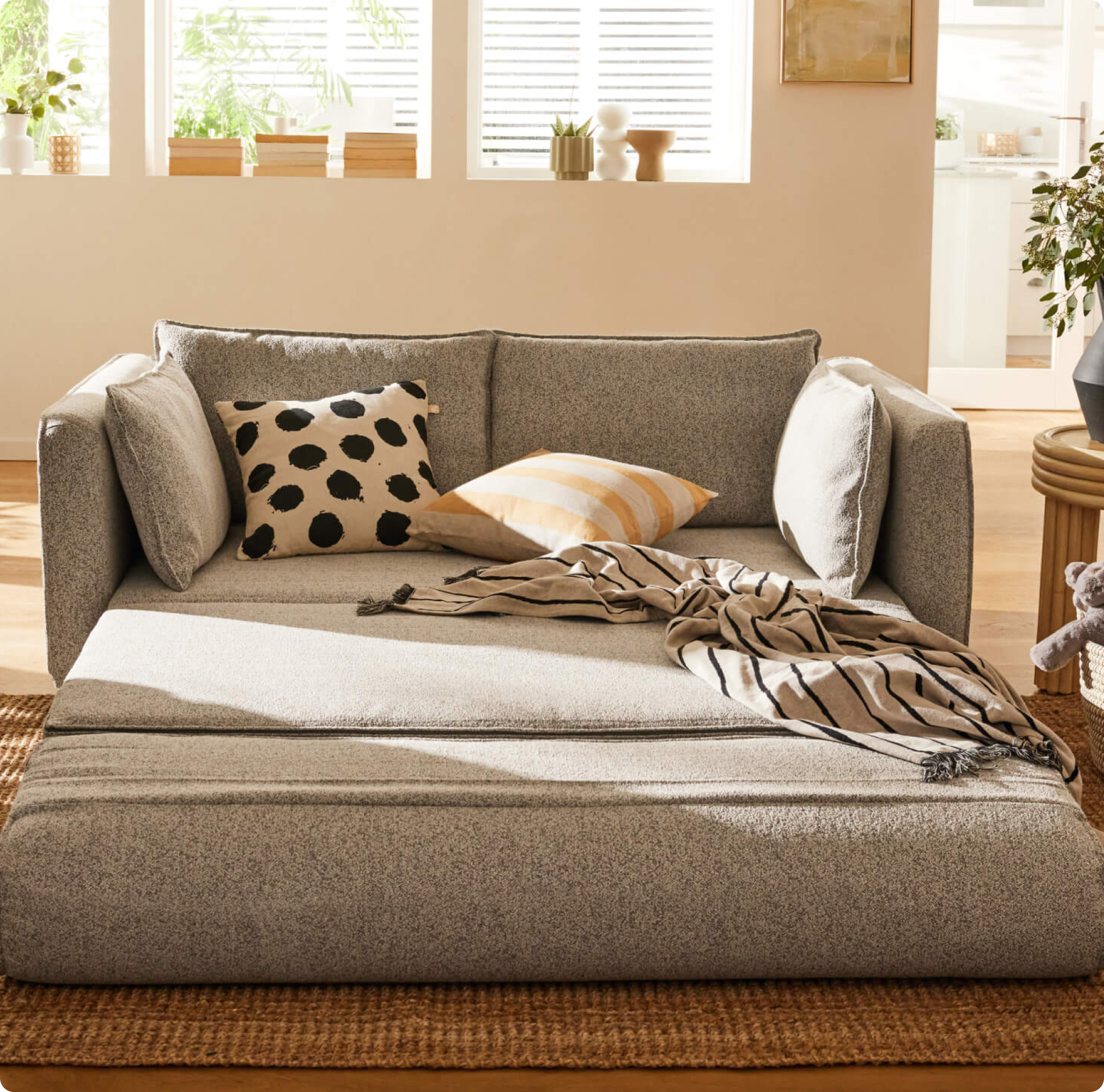 Sofa Bed Chair Convertible Sleeper Sofa with Pull-Out Bed
